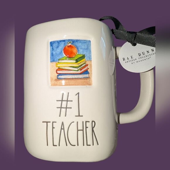 Rae Dunn Artisan #1 Teacher Mug - Picture 1 of 4